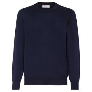 Brunello Cucinelli Men Lightweight Cotton Crewneck Sweater